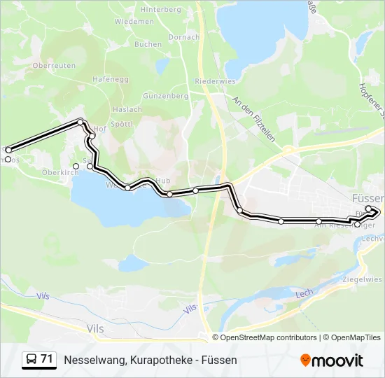  71: карта маршрута