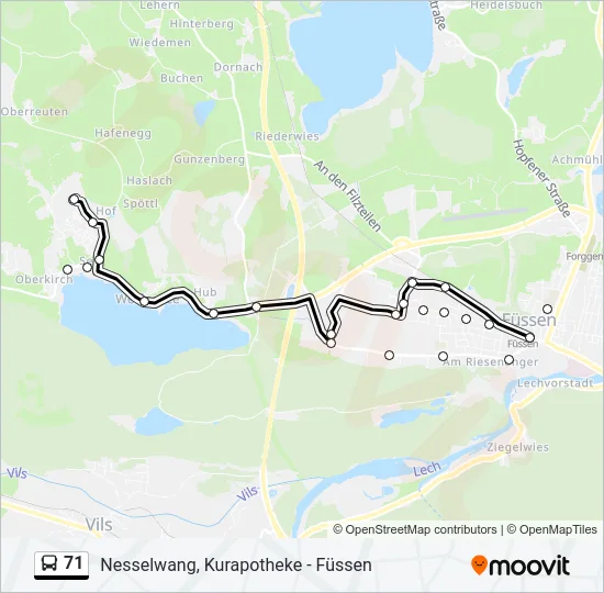  71: карта маршрута