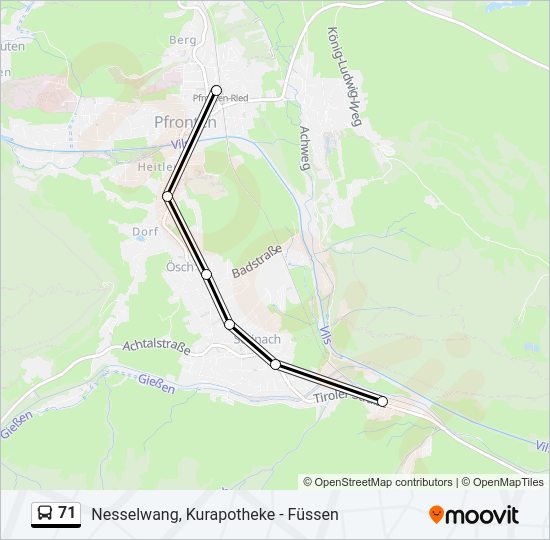 linie 71 Karte