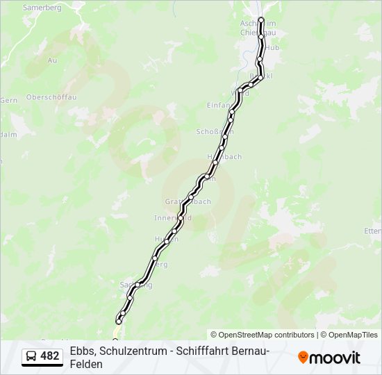 Buslinie 482 Karte