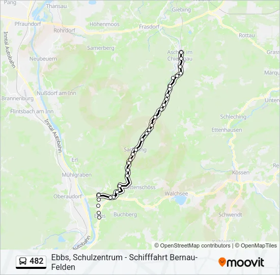 482 Bus Line Map