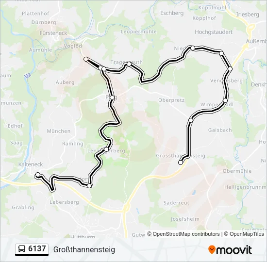 6137 Bus Line Map