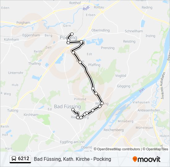 6212 Bus Line Map