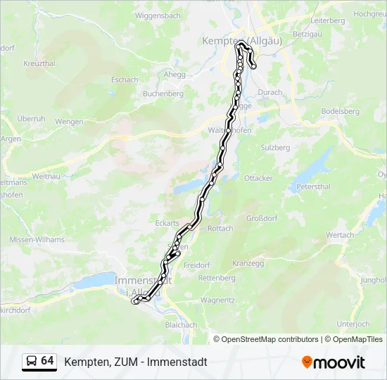 64 Bus Line Map