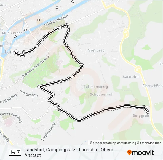 7 Bus Line Map