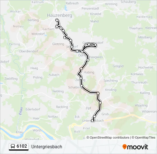 6102 Bus Line Map