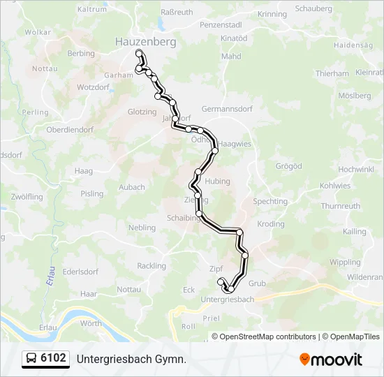 6102 Bus Line Map