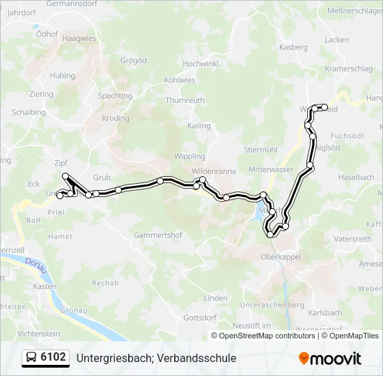 6102 Bus Line Map