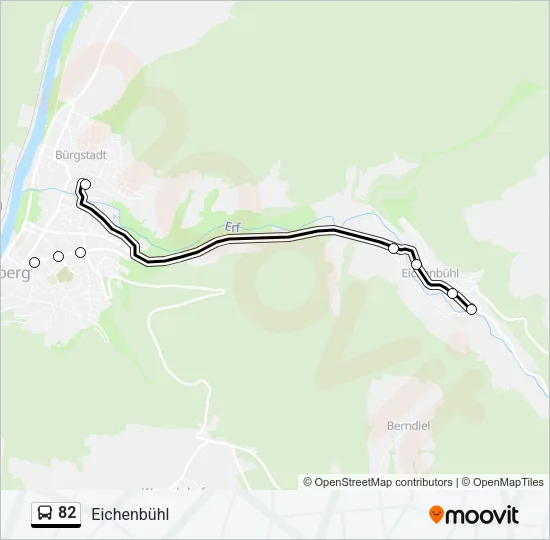82 Bus Line Map