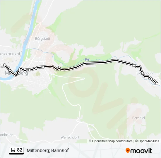82 Bus Line Map