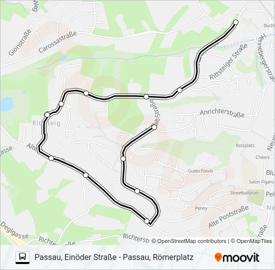 ZUSATZBUS L7 Bus Line Map
