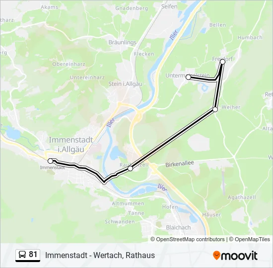 81 Bus Line Map