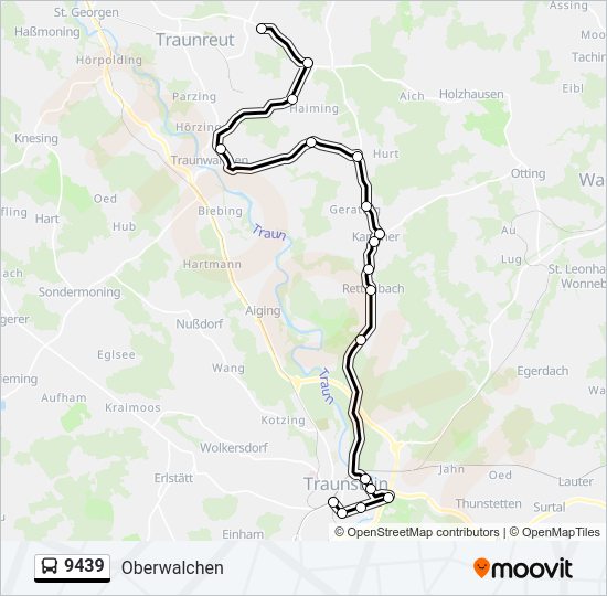  9439: карта маршрута