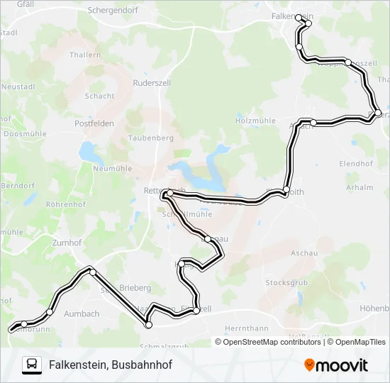 Автобус 810 (VLC) / 5 (RVV): карта маршрута