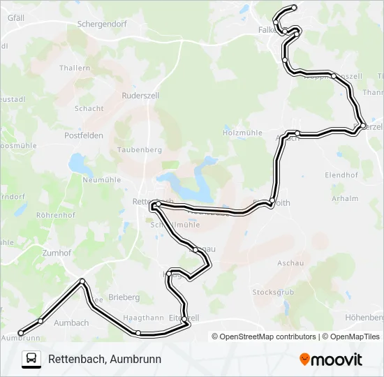 Автобус 810 (VLC) / 5 (RVV): карта маршрута