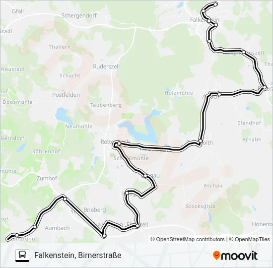 Автобус 810 (VLC) / 5 (RVV): карта маршрута