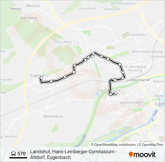 570 Bus Line Map