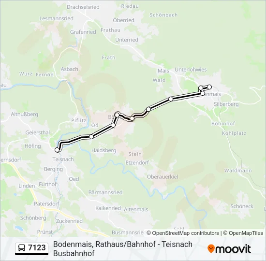 7123 Bus Line Map