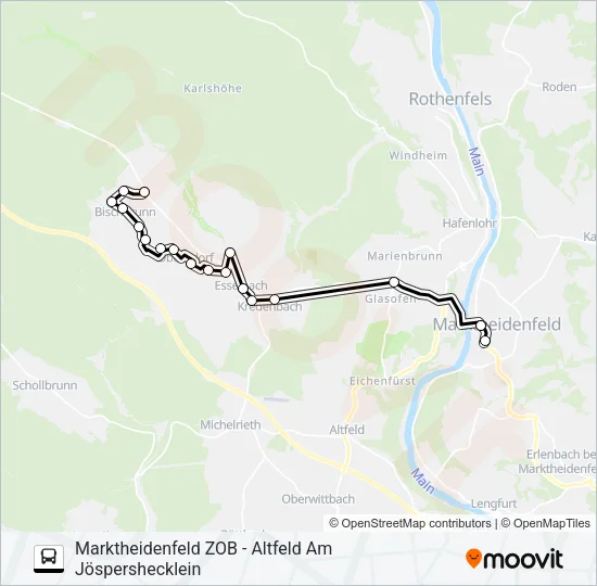 660 RUFBUS Bus Line Map