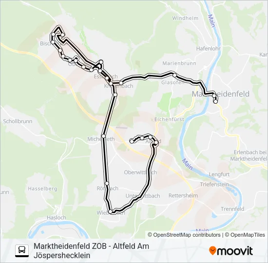 660 RUFBUS Bus Line Map