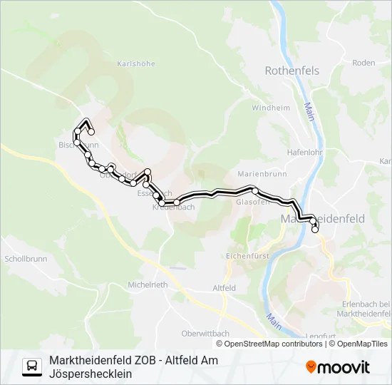 660 RUFBUS Bus Line Map