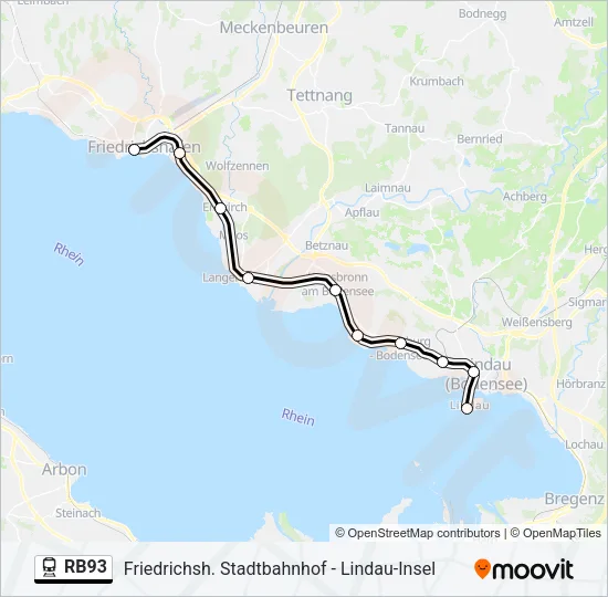 RB93 Train Line Map