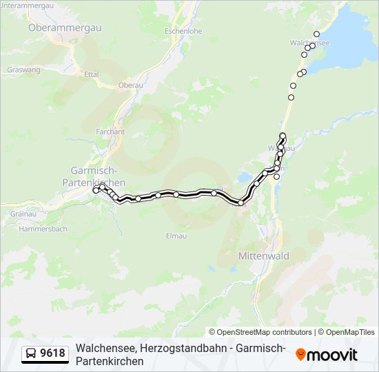  9618: карта маршрута