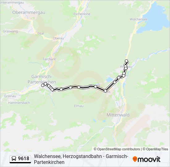  9618: карта маршрута
