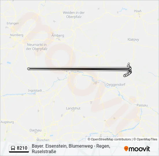 8210 Bus Line Map