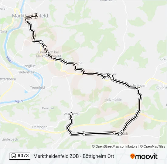 8073 Bus Line Map