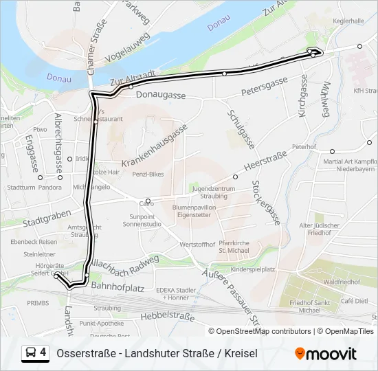 4 Bus Line Map