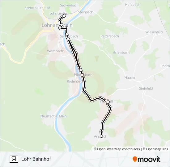 614 RUFBUS Bus Line Map