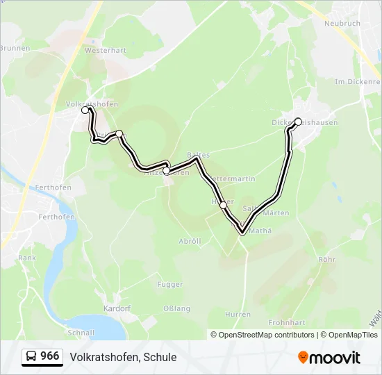966 Bus Line Map