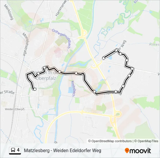 4 Bus Line Map