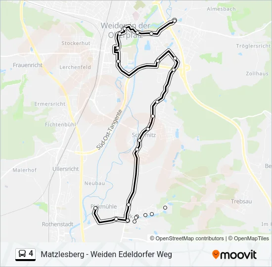 4 Bus Line Map