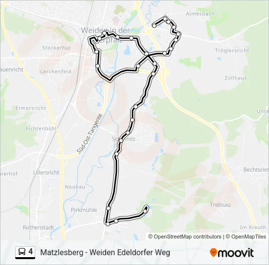 4 Bus Line Map