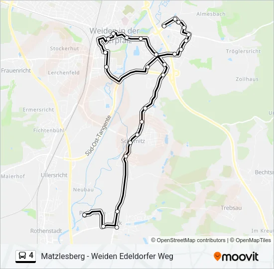 4 Bus Line Map