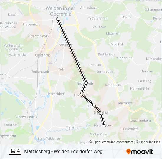 4 Bus Line Map
