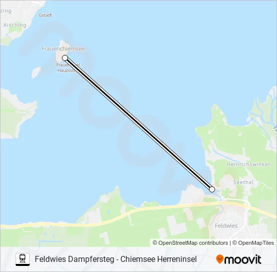 Поезд CHIEMSEE-SCHIFFFAHRT: карта маршрута