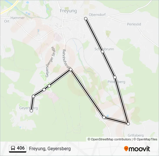 Автобус 406: карта маршрута