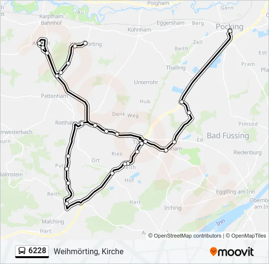 6228 Bus Line Map