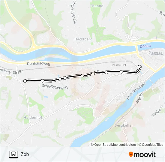 Автобус ZUSATZBUS L5: карта маршрута