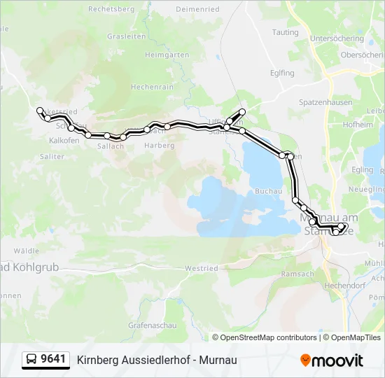  9641: карта маршрута