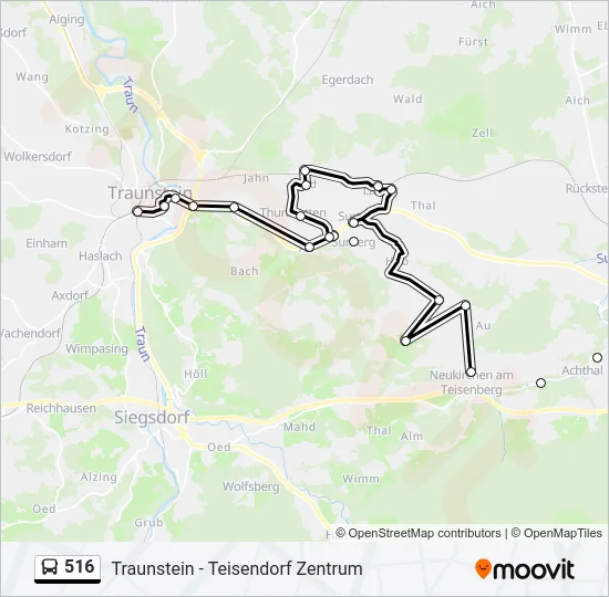 516 Bus Line Map