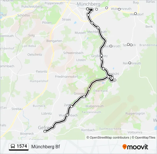 1574 Bus Line Map