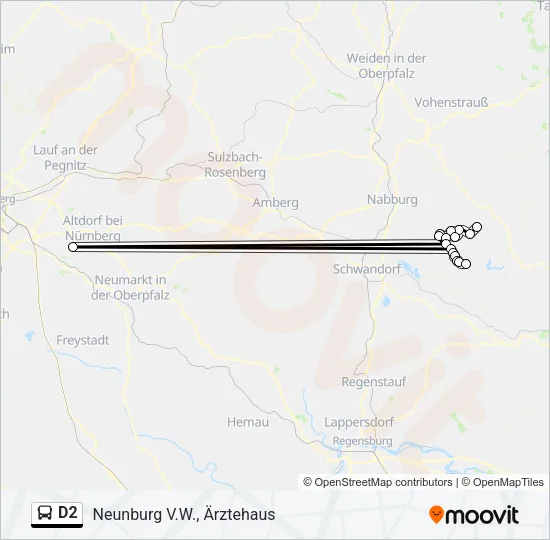 D2 Bus Line Map