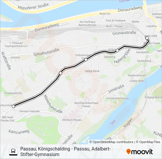 Автобус ZUSATZBUS L8: карта маршрута