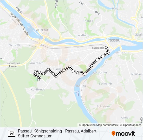 Автобус ZUSATZBUS L8: карта маршрута