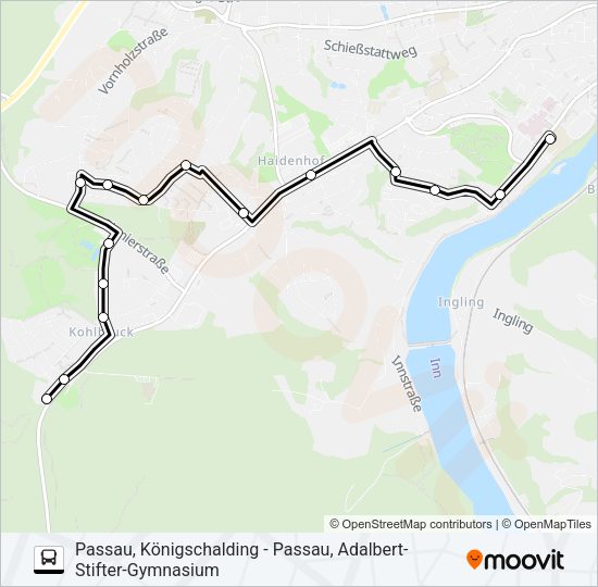 Автобус ZUSATZBUS L8: карта маршрута