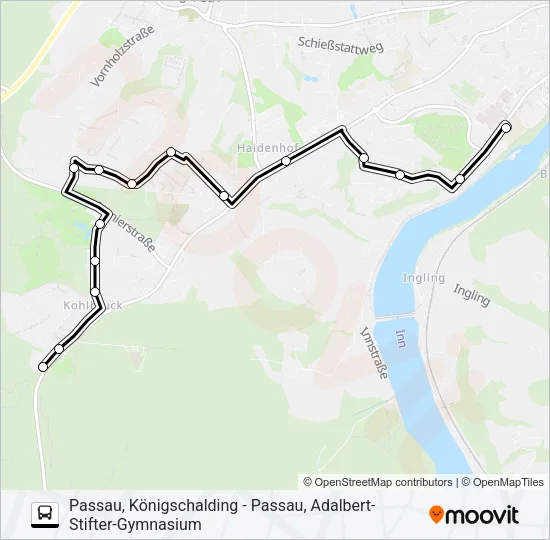 ZUSATZBUS L8 Bus Line Map